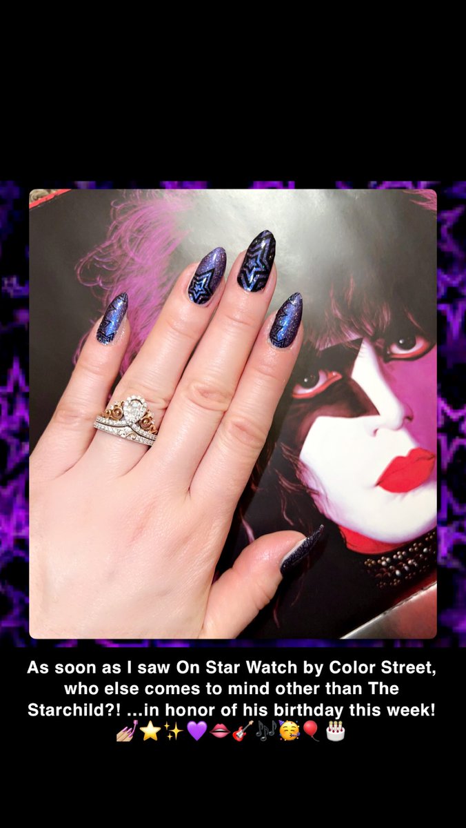 EricaLynn1549's tweet photo. #onstarwatch #colorstreet #becolorstreet #purple #glitter #nailart #nailsoftheweek #mani #manicure #manioftheweek #wintermani #paulstanley #thestarchild #happybirthday #kiss #kissarmy ๐
๐ผโญ๏ธโจ๐๐๐ธ๐ถ๐ฅณ๐๐ @colorstreet @PaulStanleyLive @kiss https://t.co/RlCbWJ0BGl