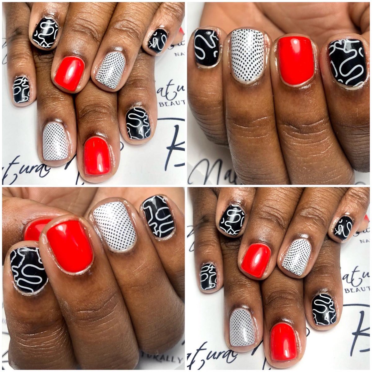 BNNails's tweet photo. BNNails of the Week! 
Gel mani designed to perfection!#cutenails#details#nailsoftheweek
#newdesigns#rednails #winternails https://t.co/toUJq0rGdJ