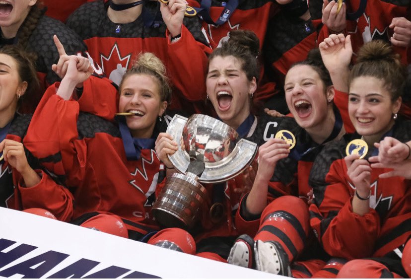 Jocelyn Amos &amp; Team Canada capture GOLD in Ostersund Sweden!  Back to Back U18 World Championship Gold 🏅