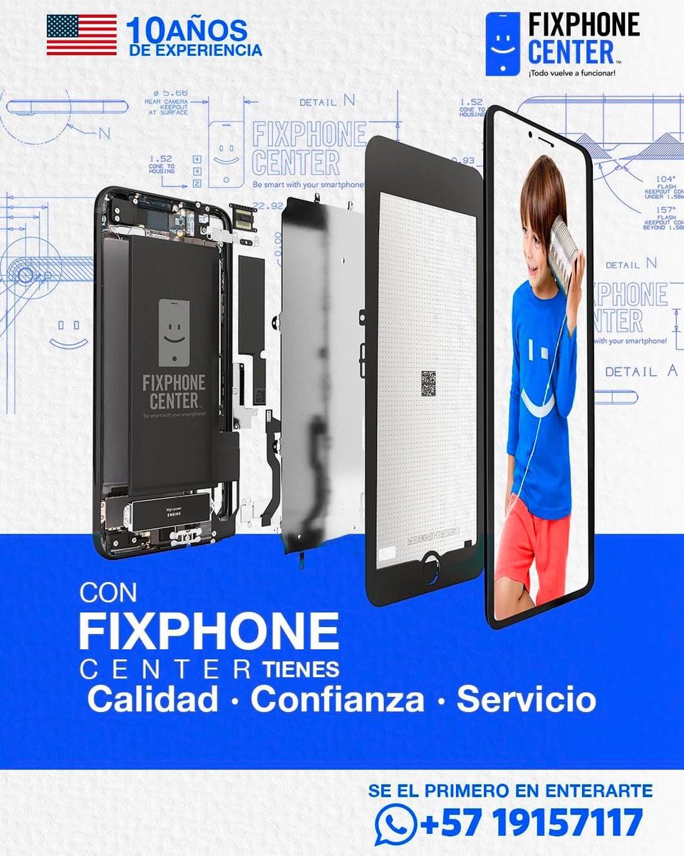 FixphonecenterC's tweet photo. La franquicia Fix Phone Center genera confianza, calidad y servicio para todos los que no saben donde reparar su celular.Contacto👇
WhatsApp:+1 212 461 0678
WhatsApp:+57 1 9157117
https://t.co/uWraNOzwwV
#fixphonecenter
#fixphonecentercolombia #franquicia #reparaciondecelulares https://t.co/NWyMeRVHE2