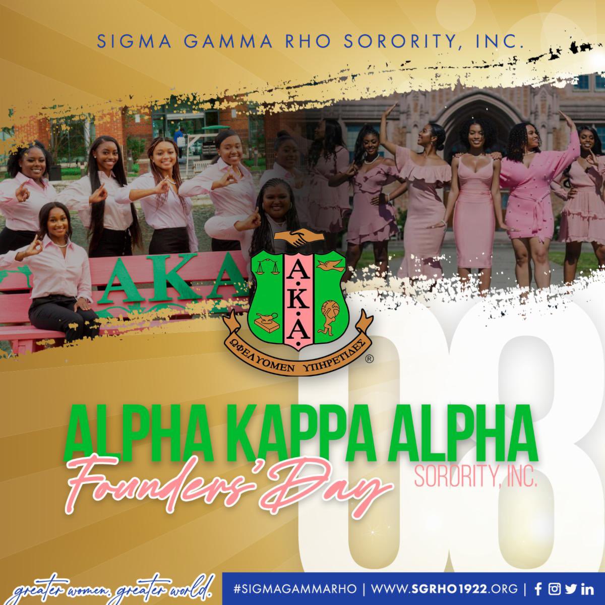 Happy Founders’ Day to the women of Alpha Kappa Alpha Sorority, Inc. 💗