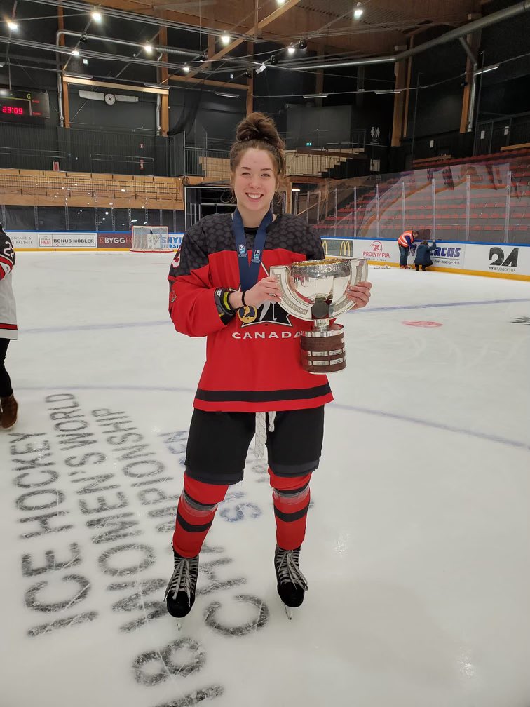 Congratulations to Morgan. J and Team Canada on their gold medal at the U18 World Championships. 

Morgan is the first athlete in our hockey program to wear a Team Canada jersey. 
 <a href="/HockeyCanada/">Hockey Canada</a>  <a href="/IIHFHockey/">IIHF</a>