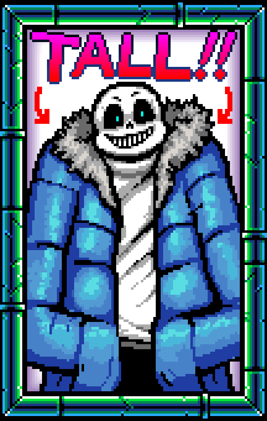 Sans the skeleton pixel