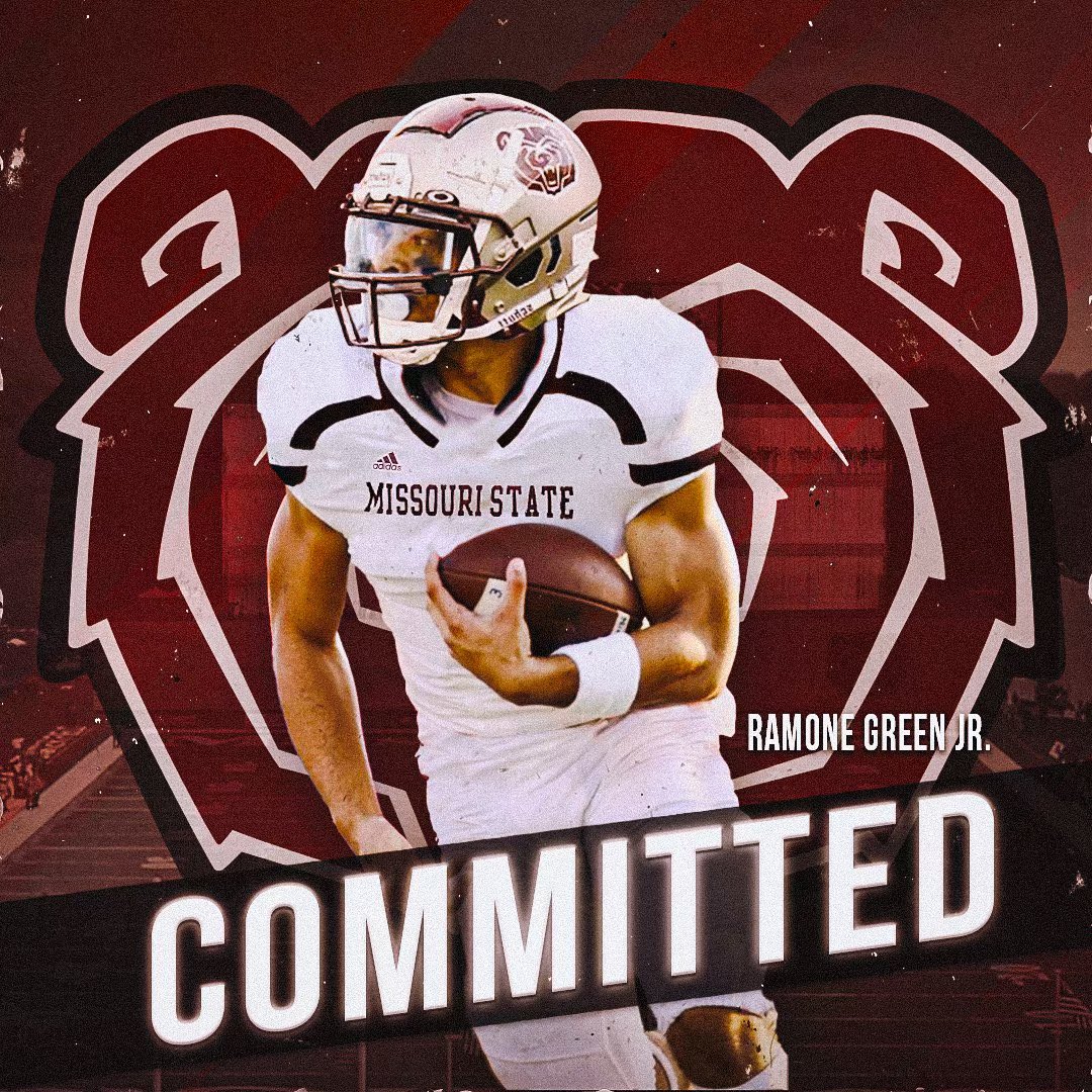 After many visits and conversations with so many great coaches, I have decided to continue my athletic and academic careers at Mo State. Thank you to all the coaches that spent time with me the past couple years.<a href="/Ry_Beard/">Ryan Beard</a> <a href="/RonnieFouch/">Ronnie Kainoa Fouch</a> @Stevesosuave <a href="/jperry_nixa/">John Perry</a> @MOStateFootball