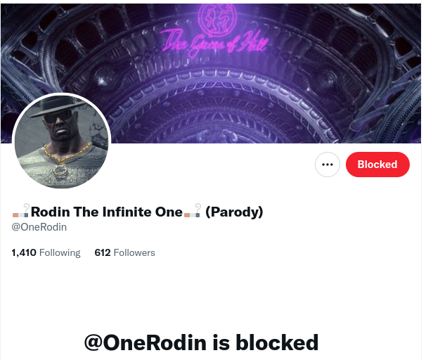 BossSojiro's tweet photo. Hello There..

Thought i'd post this on here instead of my Aizawa and say this Rodin is a complete idiot and makes his Rodin a simp who tries too hard. can't take him serious and gives up weird vibes https://t.co/7vDMcVtiEZ