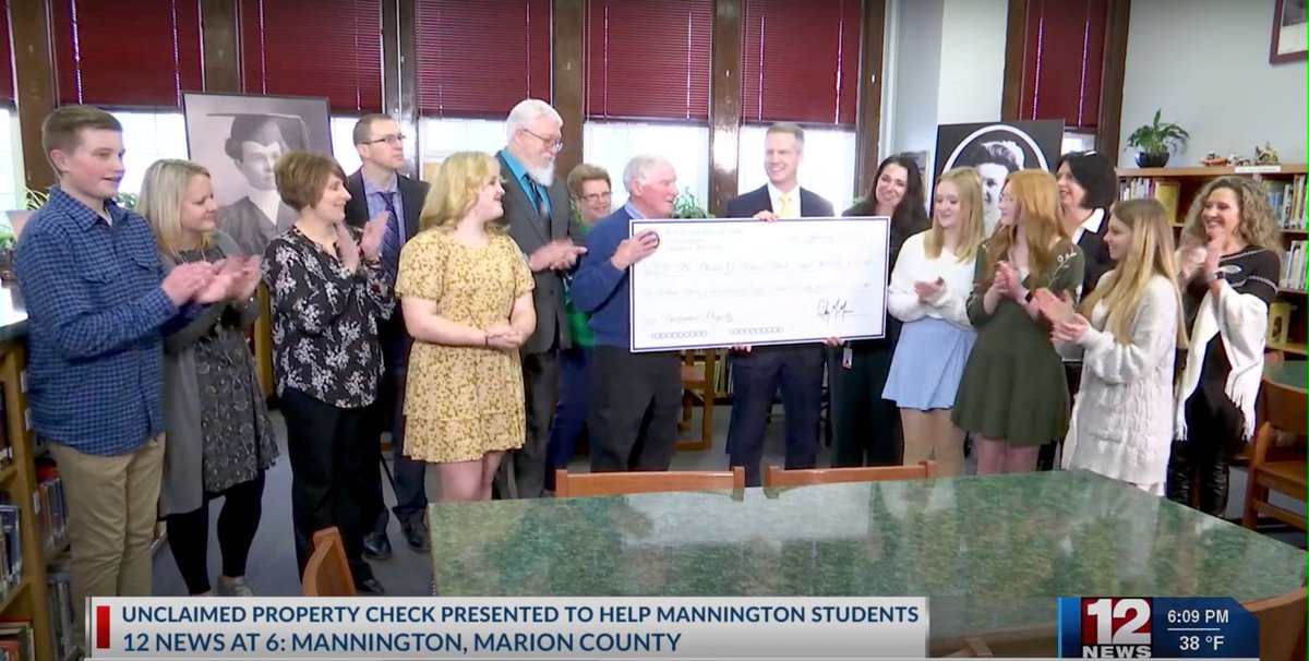 Riley Moore on Twitter "I was honored to present an unclaimed property