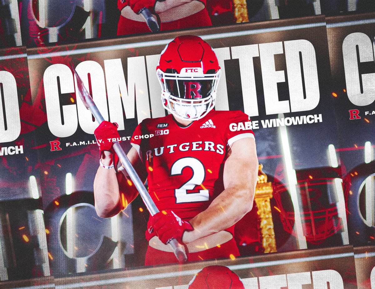 I am beyond excited and blessed to announce my Commitment to Rutgers University. Thank you to Coach Schiano, Coach Aurich and the entire Rutgers staff for making this such an easy decision. #Chop🪓 #Family