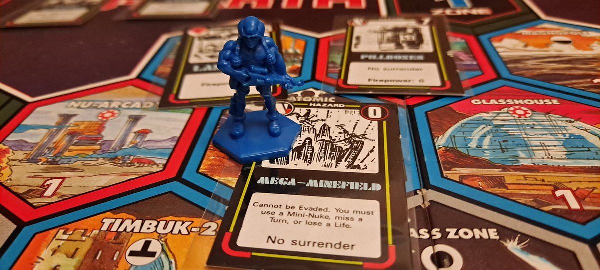 baldandboard's tweet photo. Rogue Trooper holds up really well &amp; would need few tweaks to modernise, mainly better cards and tokens (eh @Reb_Unplugged?) played solo using some excellent rules from BGG, early exit in first game followed by a last turn death at the hands of The Traitor #boardgames #2000ad https://t.co/LuQBGaeWGO