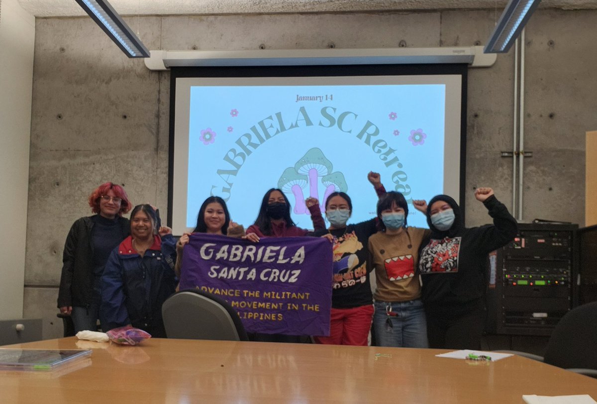 GABRIELASCSLUGS's tweet photo. GABRIELA Santa Cruz Winter Retreat 2023 ♡ 
Complete with bracelet making and political education! 
Iba ang mga GABRIELA charot ;P https://t.co/7myHOIJMTQ