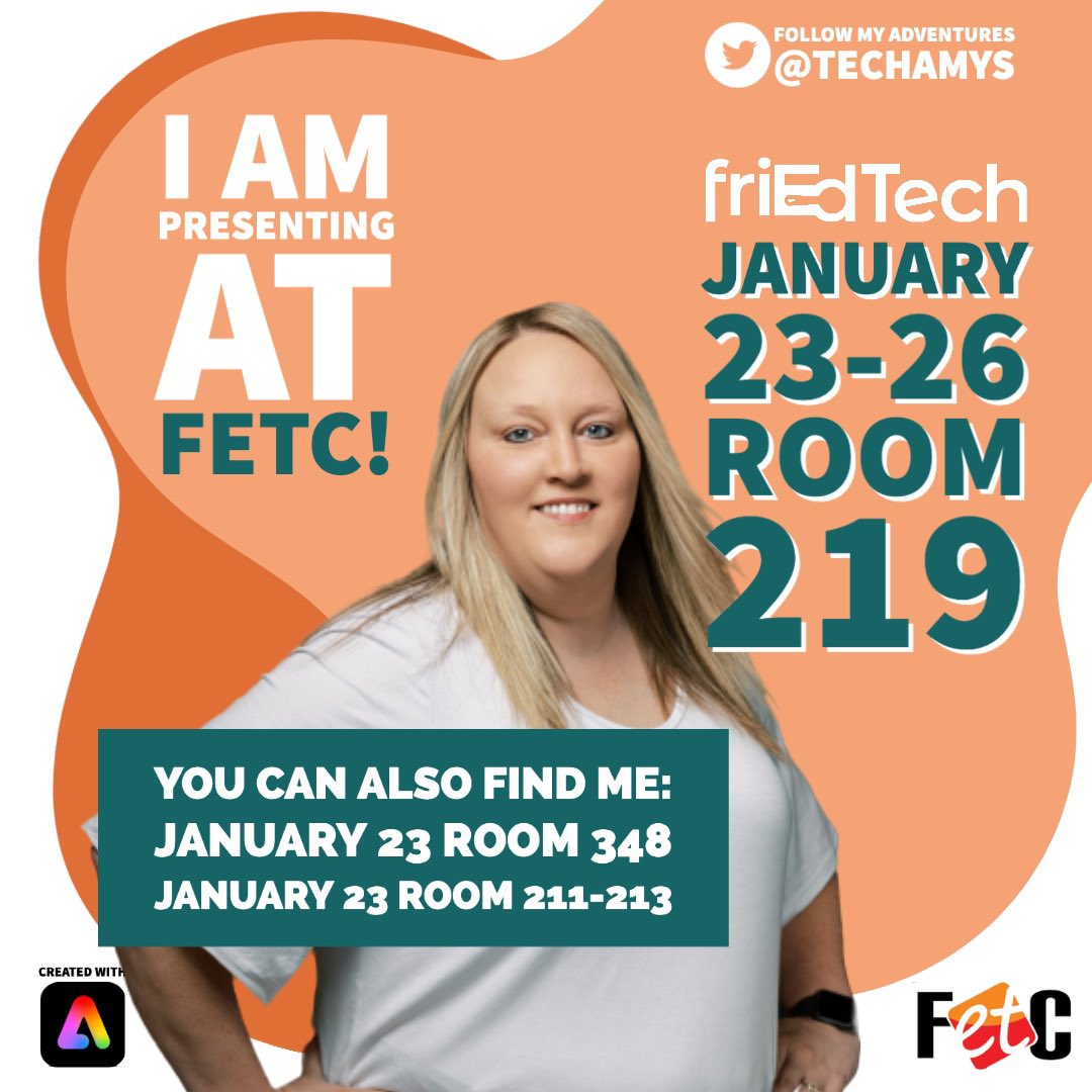techamys's tweet photo. One more week until I ✈️ to New Orleans for @fetc!! It’s been a few years since I attended, and I cannot wait to be there with my #friedfam! Hope to see you there! #fetc https://t.co/q9pzBXPyPt