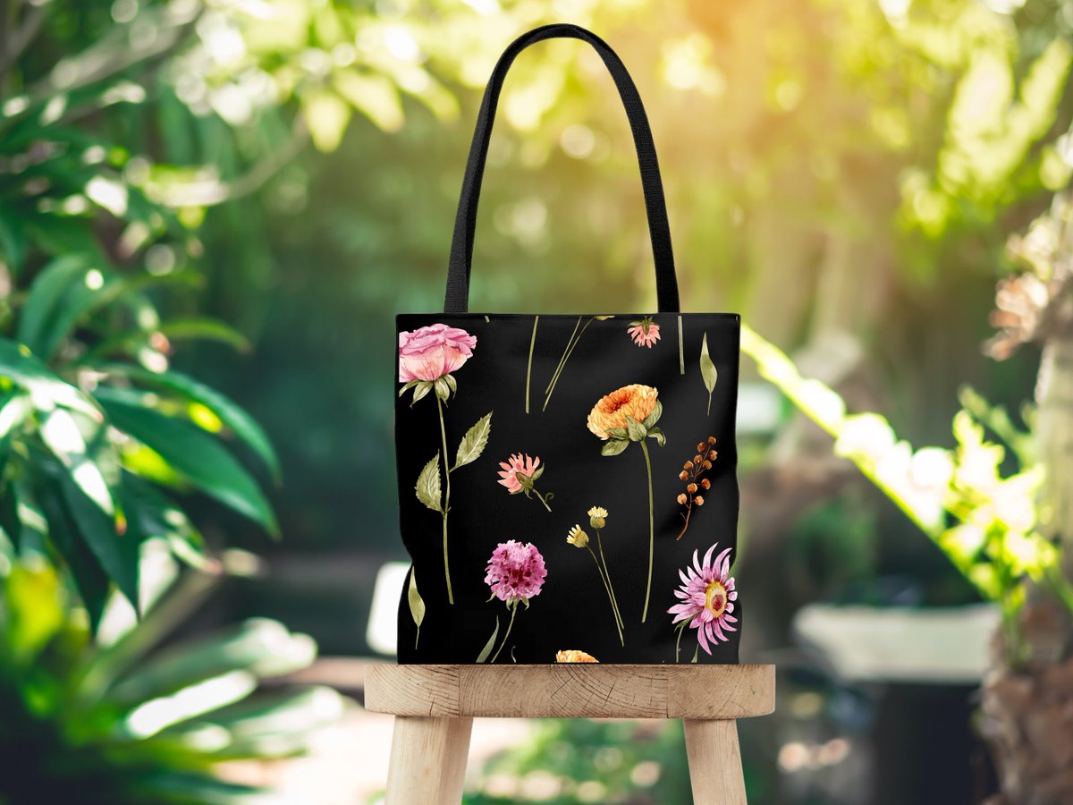 Excited to share the latest addition to my #etsy shop: Tote Bag,Flower Tote bag, black tote bag, cute tote bag etsy.me/3H8c1iI #wildflowertotebag #totebag #cutetotebag #cuteflowertotebag #flowerbag #beautifultotebag #flowertotebag #vintagetotebag #floraltotebag