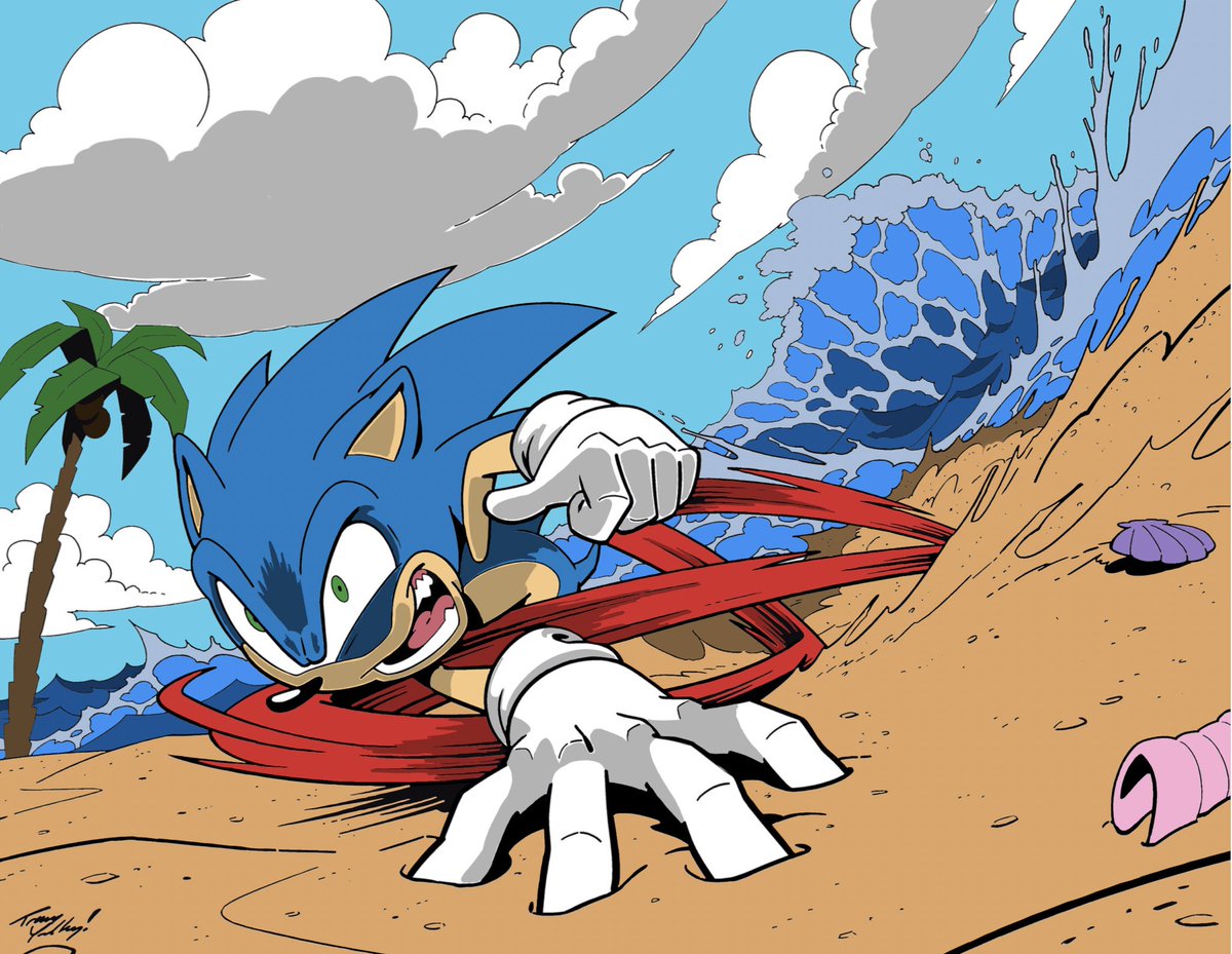 I’m almost a year late, but who cares?? Here’s a #ColoristJam with one of my favorite Sonic artists!