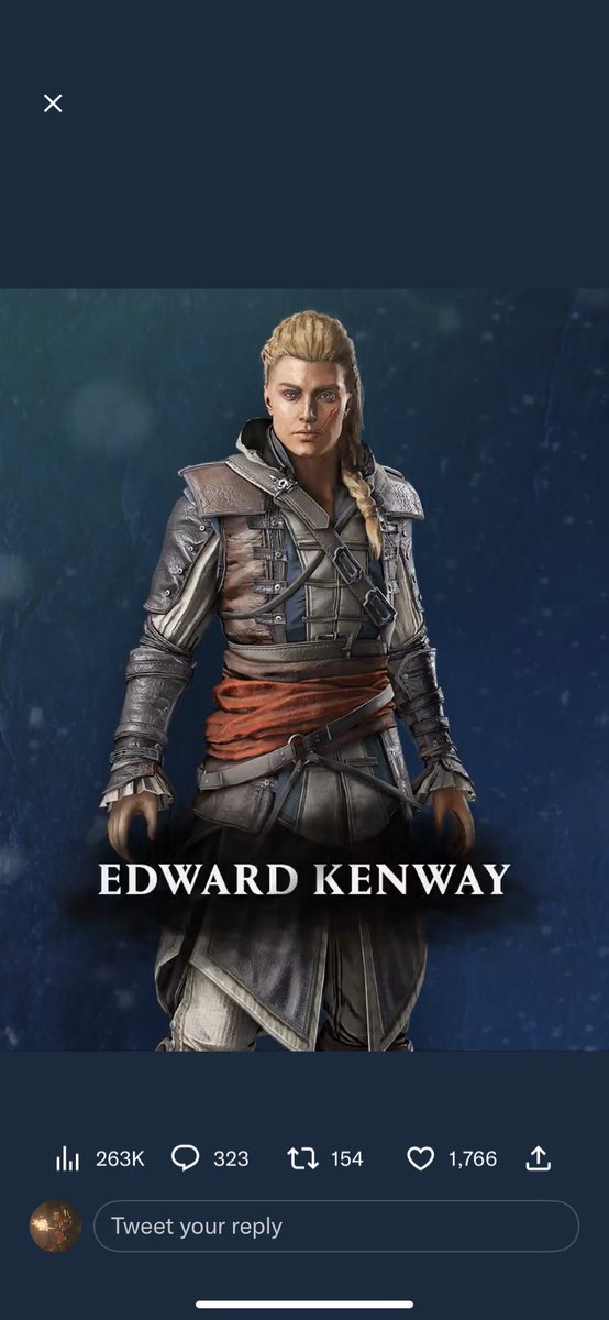 TheVikingrWay's tweet photo. @assassinscreed The irony? In my playthrough this is exactly what Eivor is wearing. 🤔🤔🤔 https://t.co/6hTnC68FOw