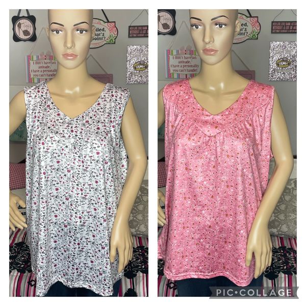 CatrinaKennerly's tweet photo. Weekly Bundle is up for week of January 15 to Jan 22, 2023
Weekly Bundle  White with small flower and Pink with small flower tops both are SIZE XL.  Free Shipping
$20.00
https://t.co/j2S6PLpbZy https://t.co/FNwspIowGq
