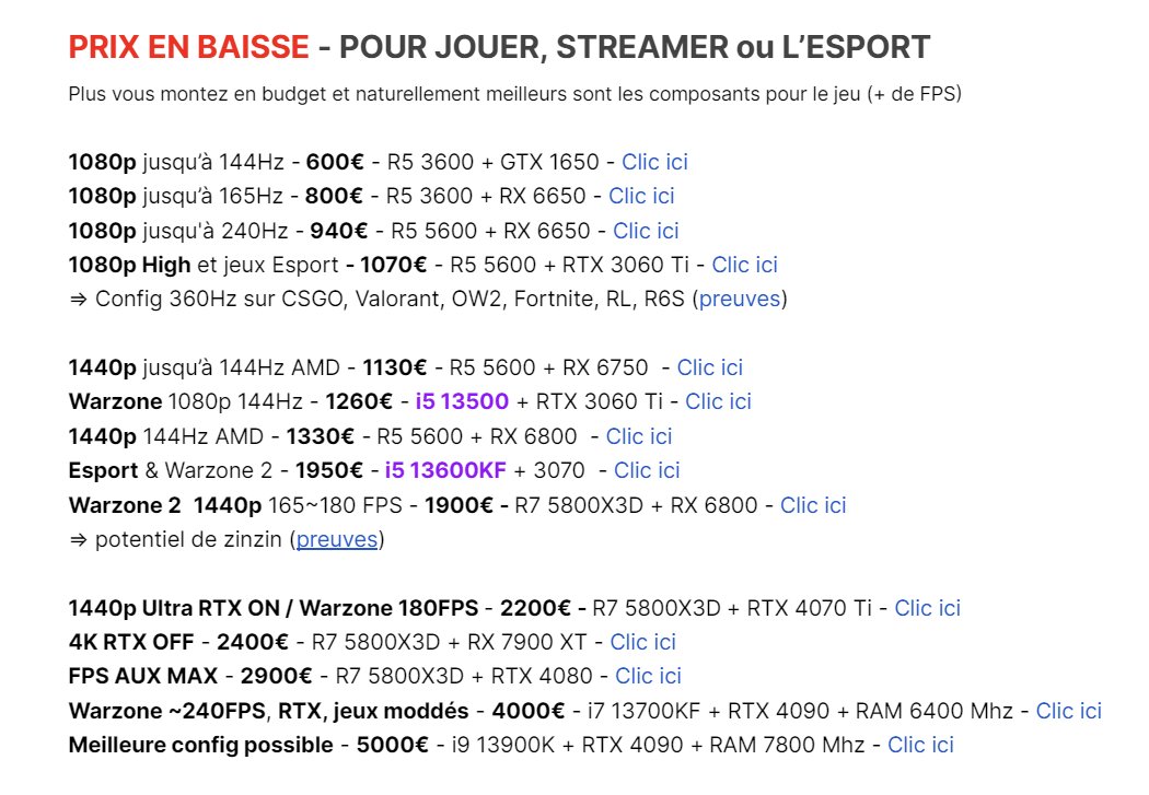 Capetlevrai's tweet photo. Mes recommandations de PC fixes ont été mis à jour !

💻 https://t.co/6O5ywvDPKN https://t.co/pcMKQe5Tqf