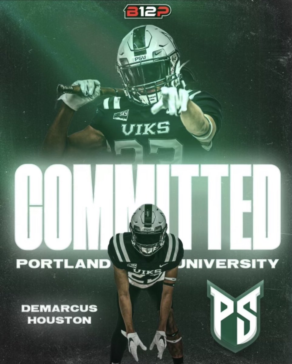 Excited to announce my commitment to Portland State University!! Excited to see what the next chapter holds! Go Viks💚🤍 <a href="/BrandonHuffman/">Brandon Huffman</a> <a href="/B12PFootball/">Big12Performance</a> <a href="/cfry_05/">Colin Fry</a> <a href="/CoachBarnum69/">Bruce Barnum</a> <a href="/tdaviscoach4/">Terry Davis</a> <a href="/PrepRedzoneOR/">Prep Redzone Oregon</a> <a href="/psuviksFB/">Portland State Football</a>