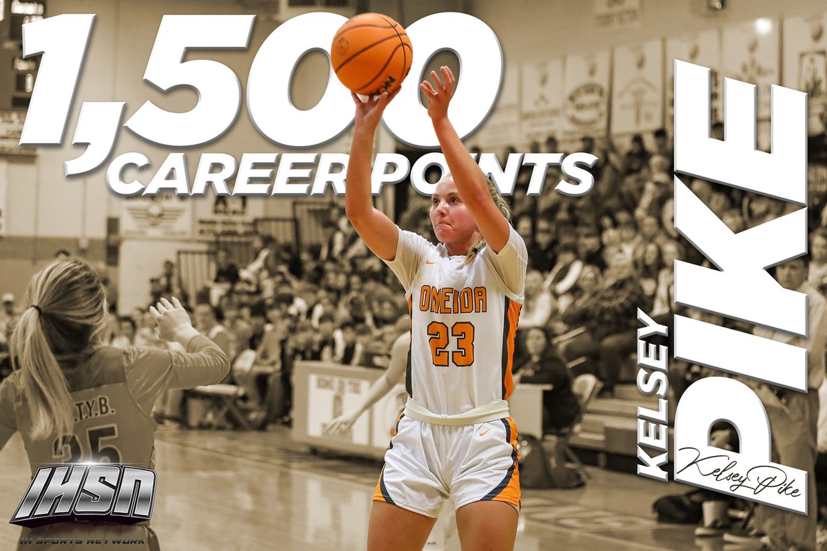 During her 33-point performance in Friday's 72-50 win over Sunbright, Oneida senior Kelsey Pike surpassed 1,500 points for her career. #MissBasketballWatch