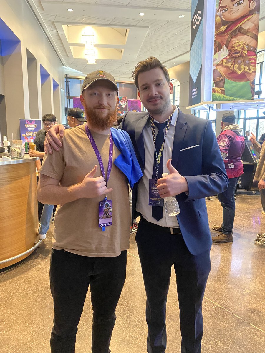 KramronB's tweet photo. Good fucking time. Thank you @SmitePro #WorldsWithFans https://t.co/Sf7Emo5UY6