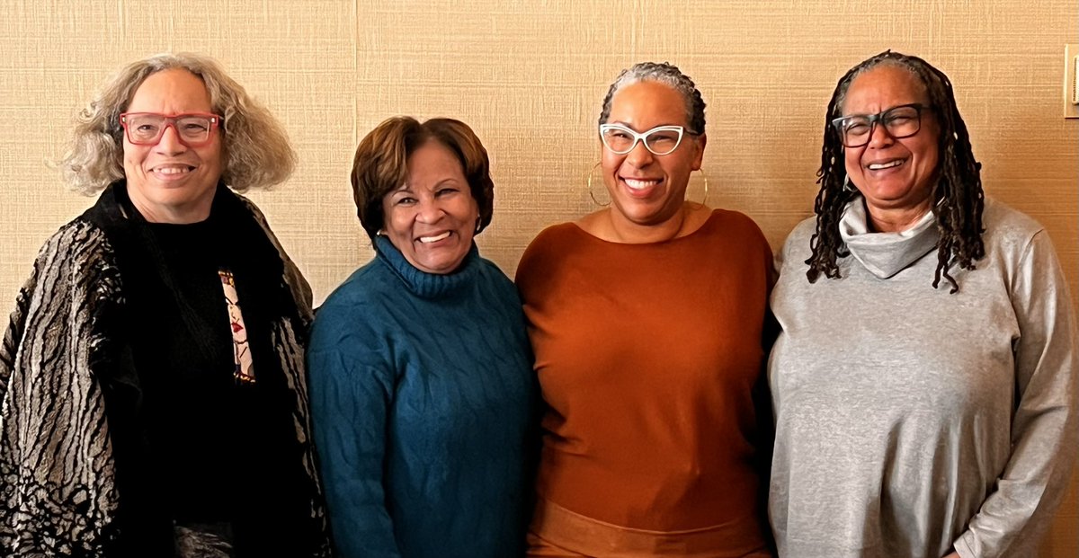 Thank you @phdshammy29 for creating UNCF/Mellon-sponsored First Book Institute for HBCU faculty. I was lucky to be selected for the 1st cohort. Each of us received a faculty mentor! Cynthia Spence directs the overall programs~Evelynn Hammonds & Beverly Guy-Sheftall encouraged us.