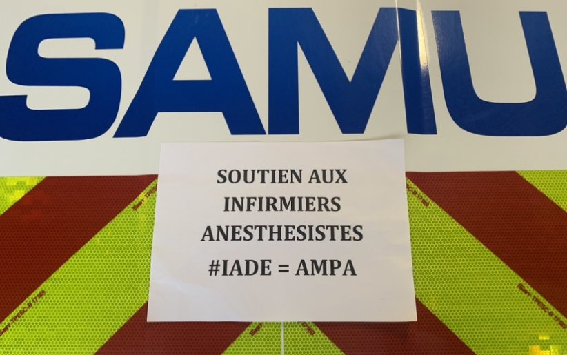 BenabdallahAxe1's tweet photo. Nous sommes là, vous avez toujours pu compter sur ma profession dans les blocs opératoires, SMUR, consultation douleur. #COVID19 Stop aux promesses place à l’action IADE=AMPA @AssembleeNat #PPLRist @SNIA75 https://t.co/fYCIEtw1RK
