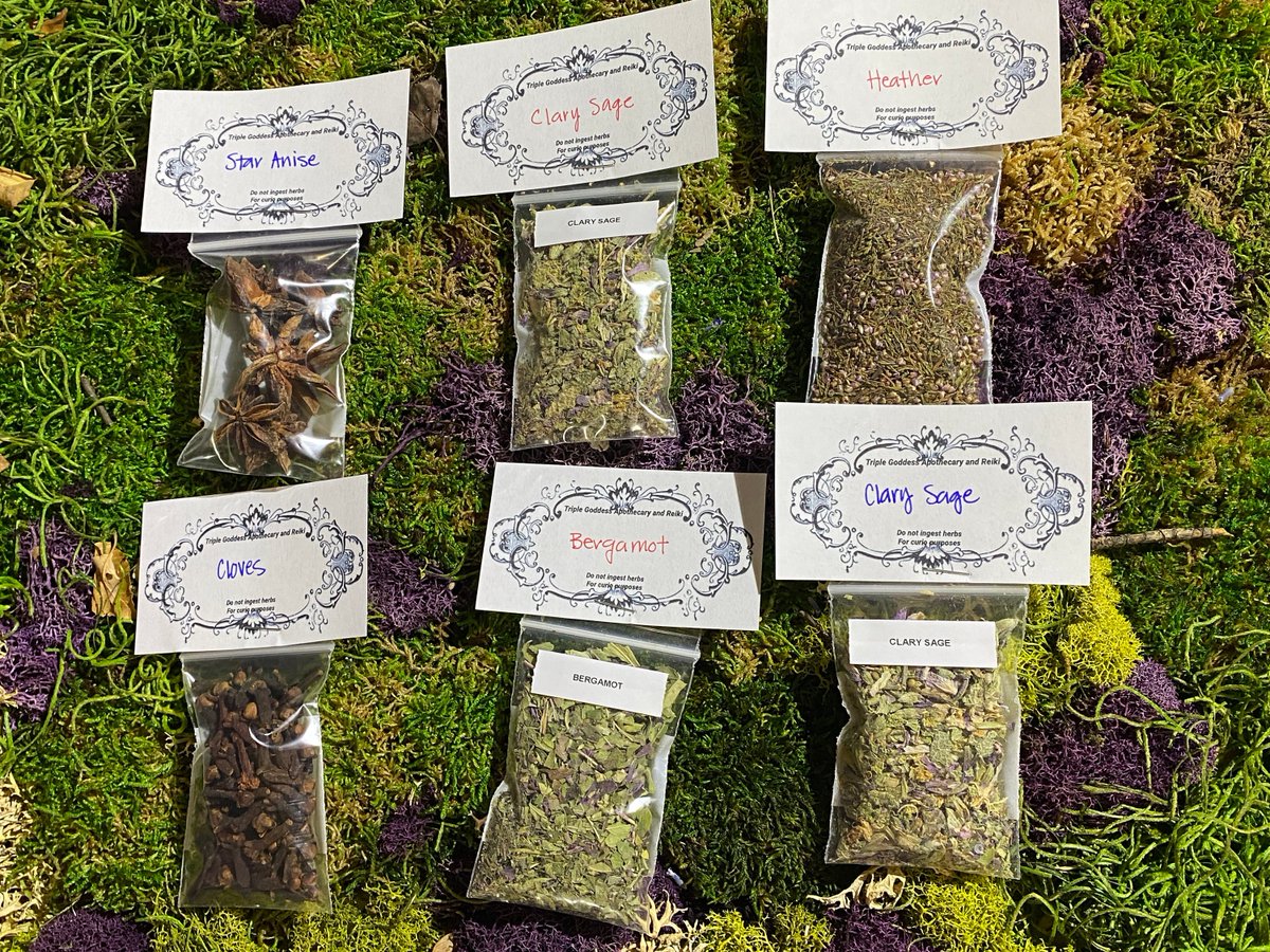 triplegoddessa1's tweet photo. Excited to share the latest addition to my #etsy shop: Herbs for Witchcraft https://t.co/6B6MGN9b0c #herbs #wicca #witch #pagan #spellkits #mojobags #witchyherbs #bergamot #bluevervain #triplegoddessapothecaryandreiki https://t.co/i6Z836kbGs