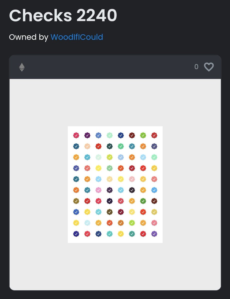 woodificould02's tweet image. I&apos;m loving watching @jackbutcher and @visualizevalue climb to the top of the charts. #art #fineart #techisart #gamification #VV #checks #VV2240