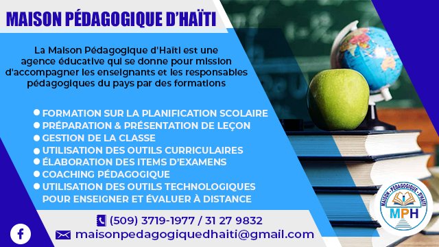 La formation de recyclage dans enseignants sont incontournables pour un enseignement efficace et innové.
Contactez l'administration de la MPH pour planifier une formation et des coachings pédagogiques pour vos enseignants et vos responsables pédagogiques.