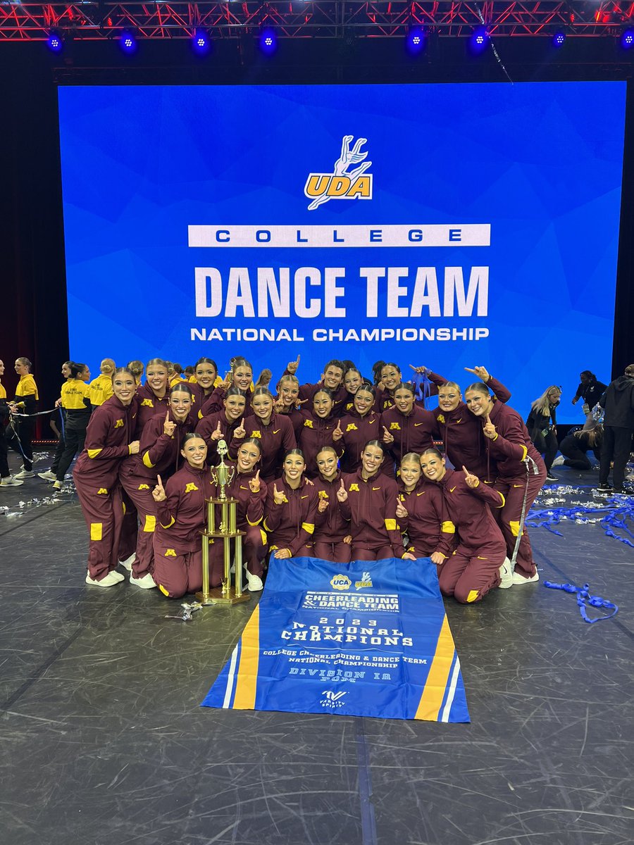 DIA Pom gold medalists 🥇The University of Minnesota! Congrats! #UDAnationals