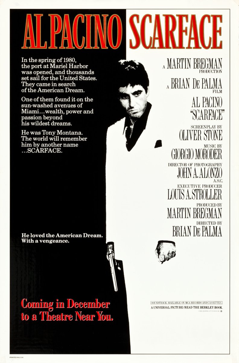 IconicKeyart's tweet image. Mike Bryan | Scarface | 1983

#poster #keyart #movieposter #movieposters #movieposterart #movieposterdesign #design #posterdesign #graphicdesign #Scarface #1983 #BrianDePalma #AlPacino #MichellePfeiffer #StevenBauer