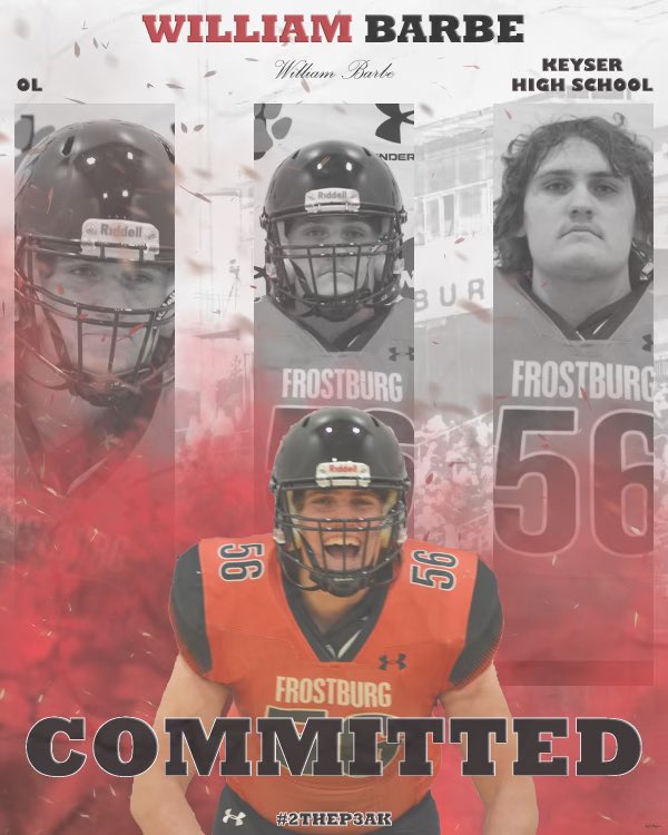 williambarbe56's tweet photo. Very excited to announce my commitment to Frostburg State University to continue my academic and athletic career @coach_ewags @FSUCoachMiller I’d like to also thank everyone who has helped me get to the place I am today. @FrostburgFB @GoldenTornadoFB @CoachStephen13 @MikeStaggers https://t.co/VsYXh9aGhW