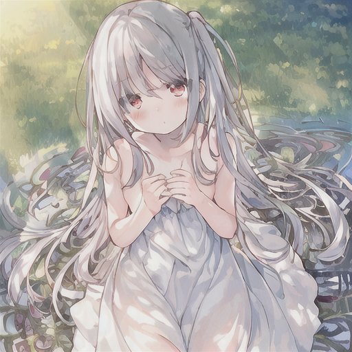 二次　アルビノ少女 SKIMA