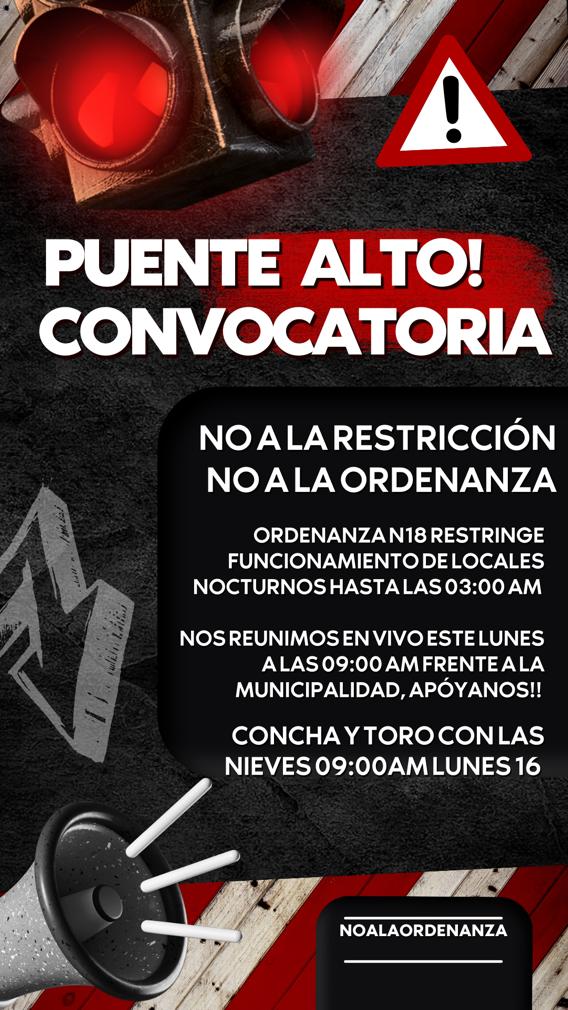 antoniourcullu's tweet image. No al toque de queda en puente alto!! #Supercopa #PuenteAlto #codina #establo #bar89 #amnecia #calafate #decopas