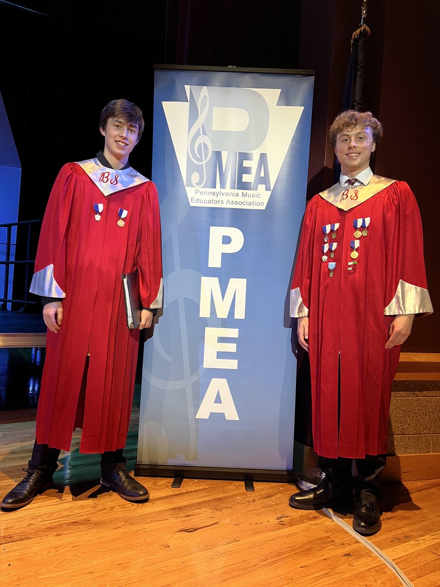 Congratulations to Eagle Singers Ryan Durbin and Eli Snyder for making it to PMEA District 7 Chorus this weekend at Solanco High School!
