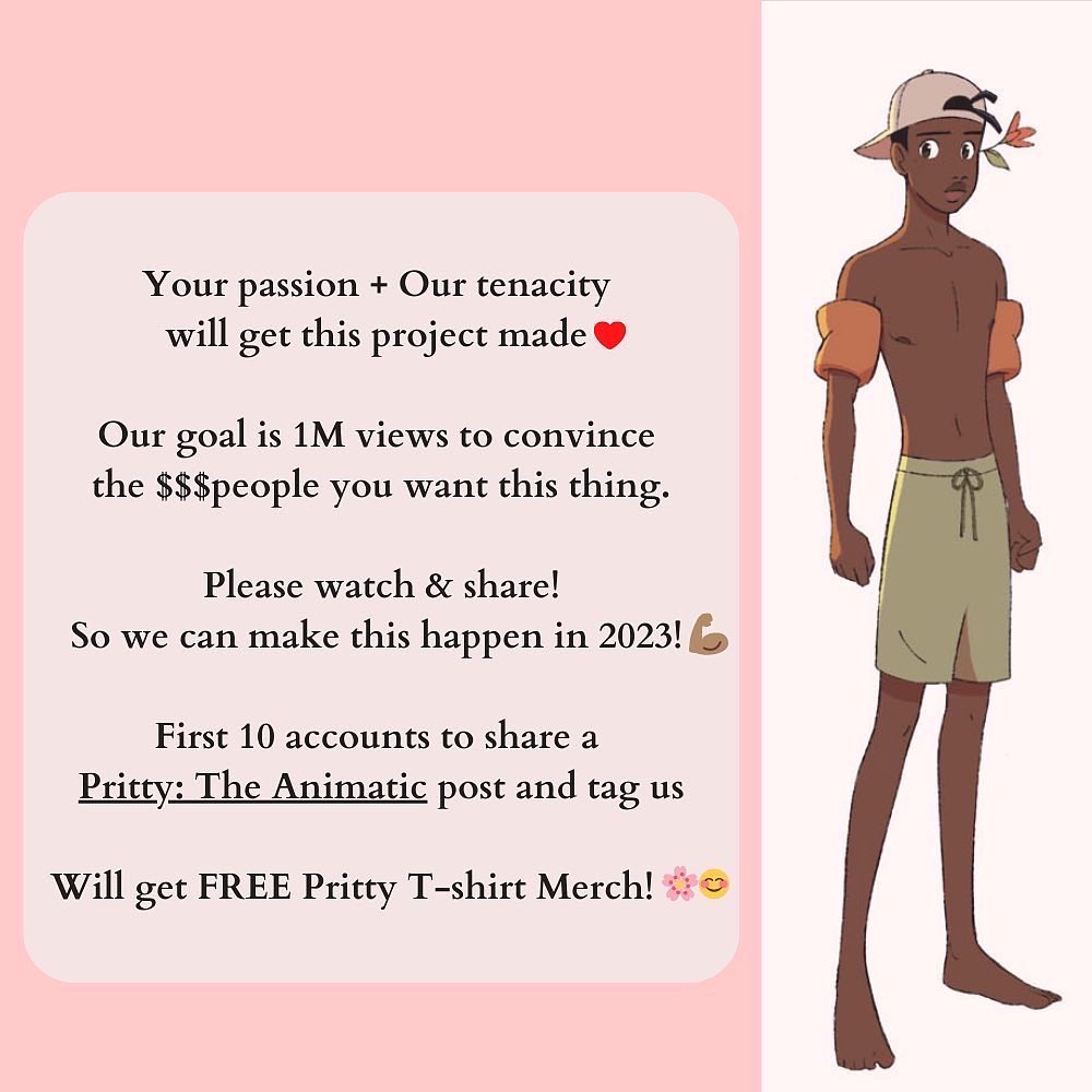 Pritty is LIVE and available to the public, the Animatic that is… 🤗🌸❤️ Link in bio! We hope you enjoy! #Prittynotpretty