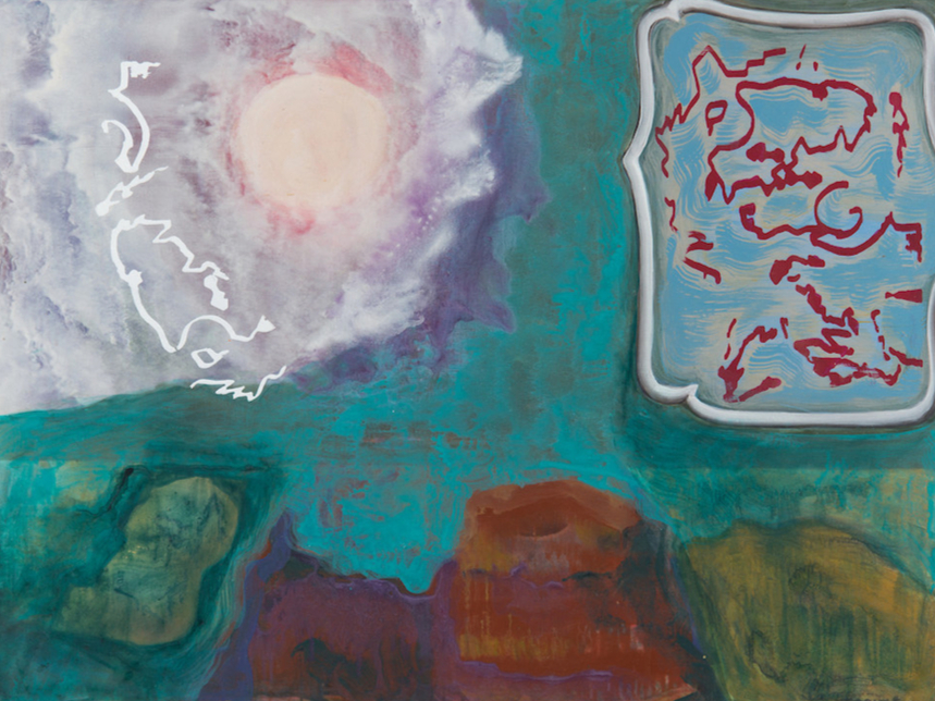 LiftedLab's tweet photo. Nancy Evans, "San Joaquin Series #3", acrylic on linen, 36 x 48 inches, 2018-2019 .

On view through January 28th at @louissternfinearts. https://t.co/nhM9BUua4D