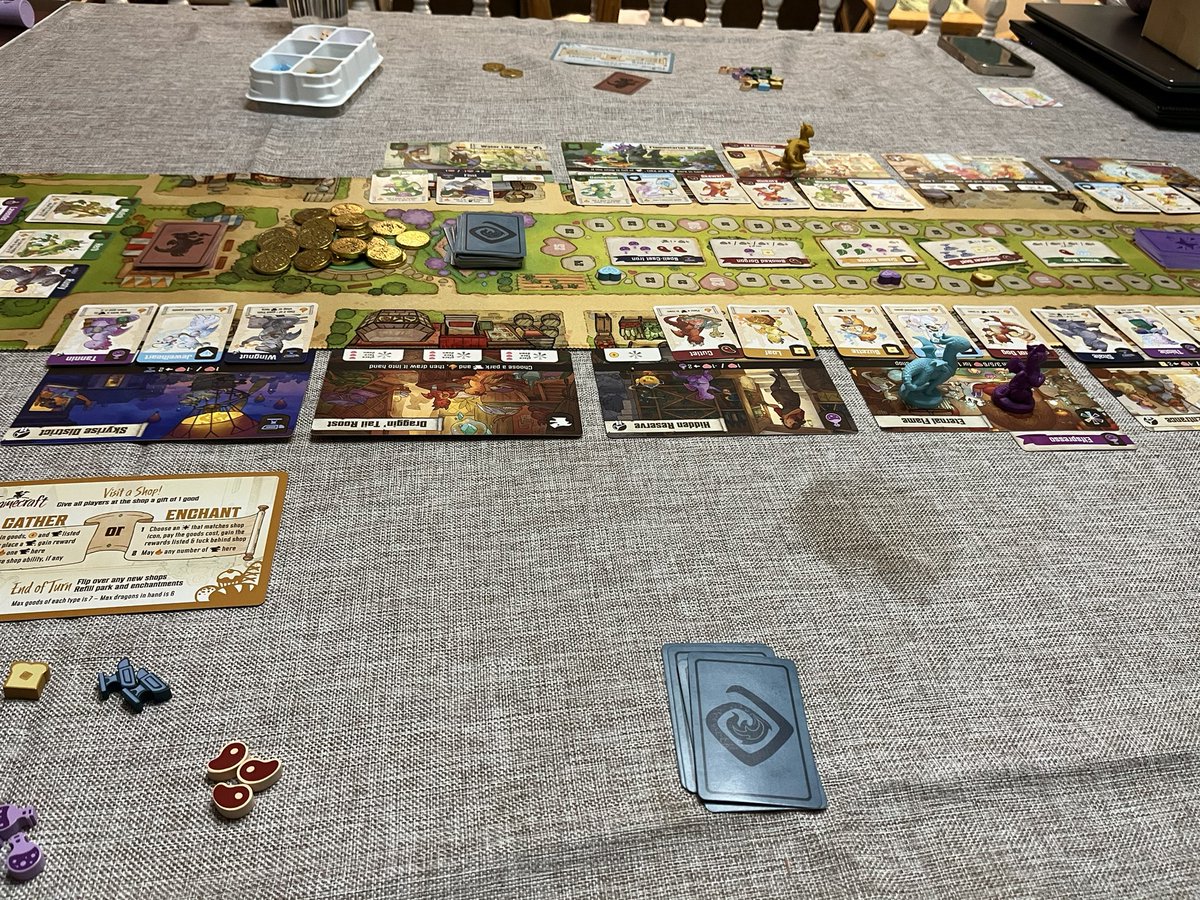 Playing some #Flamecraft with the family. Things are starting to heat up. #boardgames