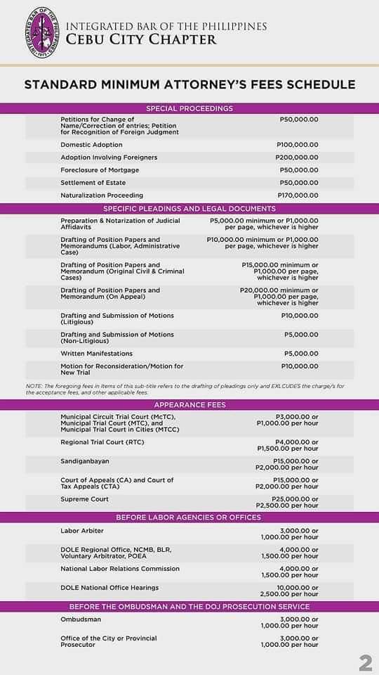 IBPCebuCityPH's tweet photo. The IBP-Cebu City Chapter, in partnership with the IBP-Cebu Chapter, is pleased to announce our new schedule of fees. https://t.co/DvmfYITlxu