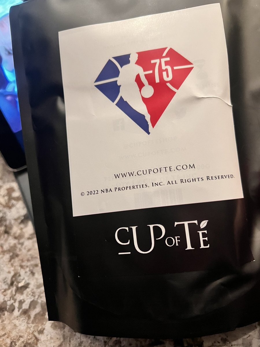 SmileyYYC's tweet photo. Trying my @cupofteshop for the first time #NBA75 #CupOfTe https://t.co/MJ8Ne0HTiq