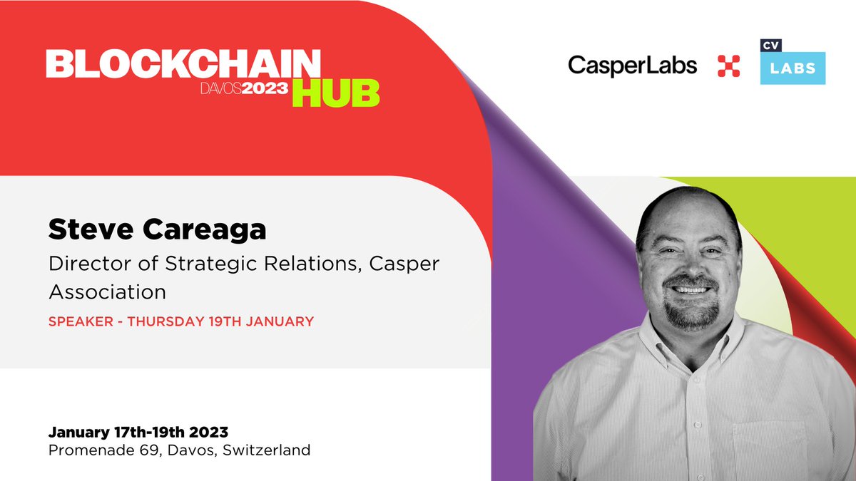 On January 19, Mr. @SteveCareaga will explain CasperPunks and their NFT Utility at the Blockchain Hub Davos 2023 event, Which is being hosted by CasperLabs and Cv Labs .
#CSPR #Casper #CasperPunks #BlockchainHubDavos #Davos23