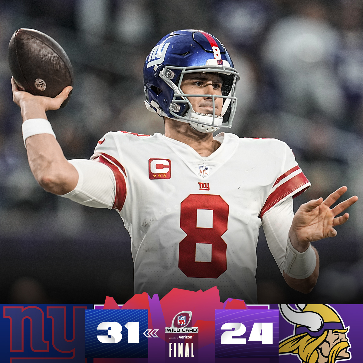 NFL on Twitter "FINAL Danny Dimes and the Giants are moving on! 