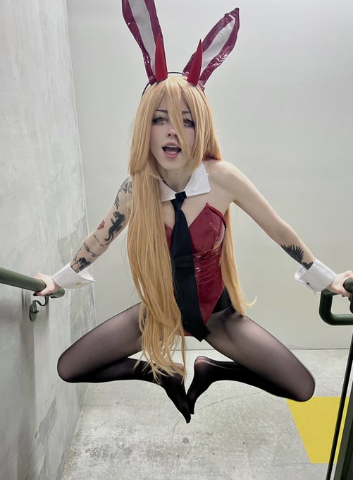 POV: you&rsquo;re meowy and I&rsquo;m trying to entertain you in my new bunny suit https://t.co/c9pNRM7NRc