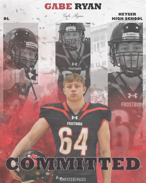 GabeRyan7's tweet photo. Excited to announce my commitment to @FrostburgFB to continue my academic and athletic career ! @coach_ewags @CoachRhodes__ @GoldenTornadoFB @CoachStephen13 @MikeStaggers https://t.co/TxaxTJfMGv