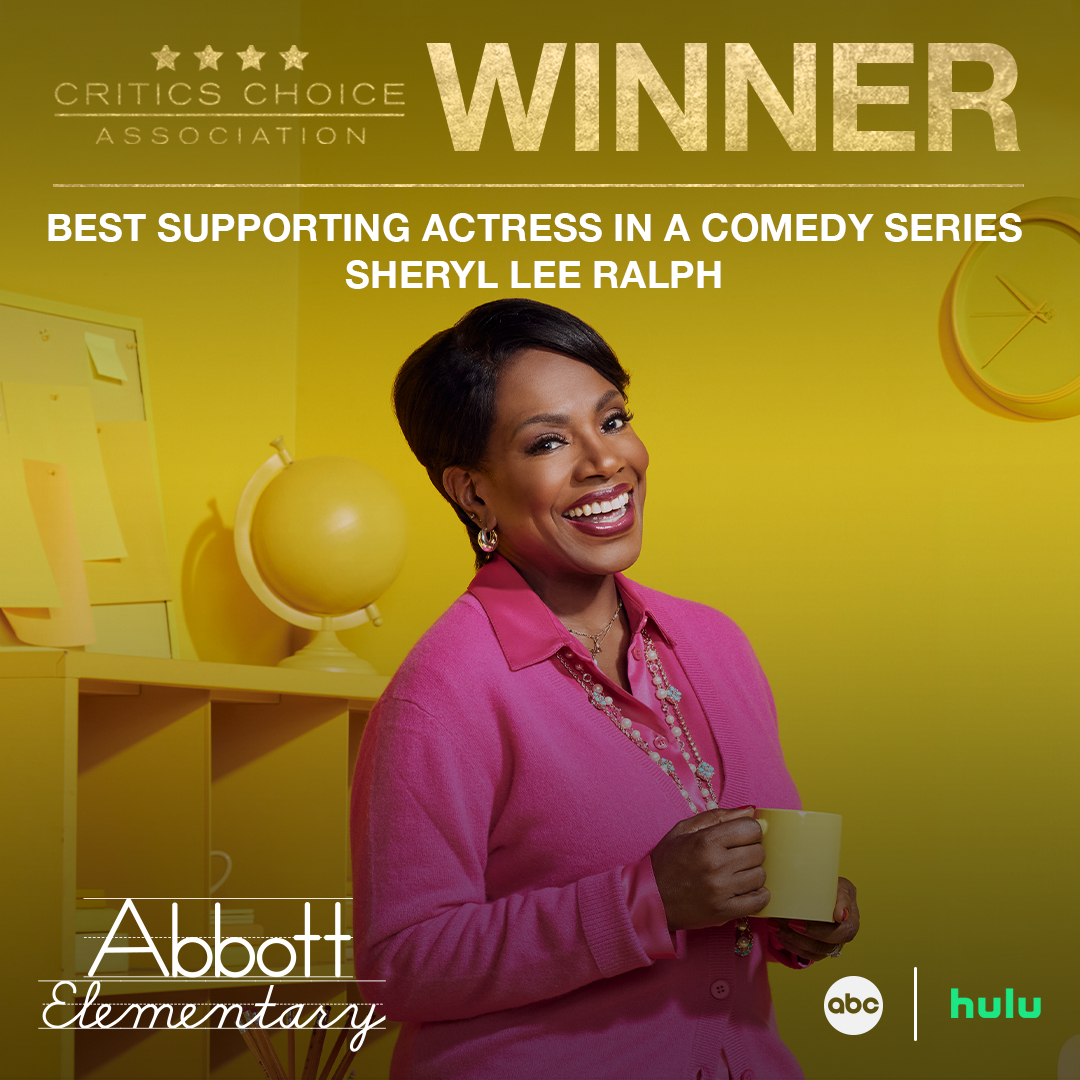 The critics have spoken! 🗣️ <a href="/thesherylralph/">sheryl lee ralph</a> is officially the #CriticsChoiceAwards winner for Best Supporting Actress in a Comedy Series! <a href="/CriticsChoice/">Critics Choice Awards</a>