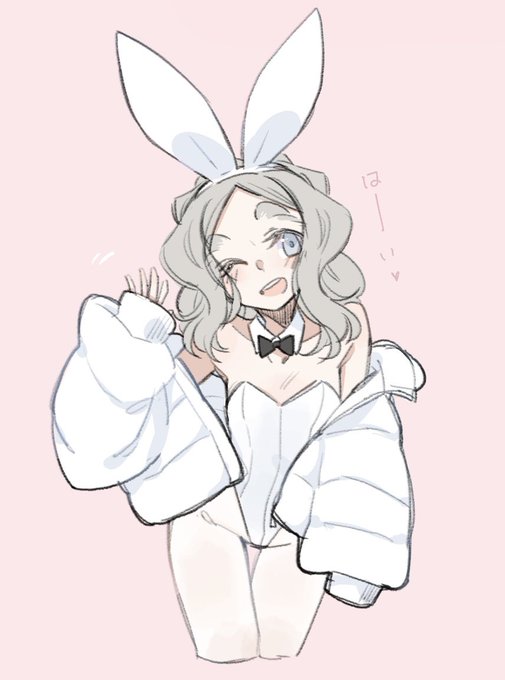 白もこバニーガールちびっこちゃんの可愛さヤバいな…(続いた)🤔 #ちびっこちゃん朝活 