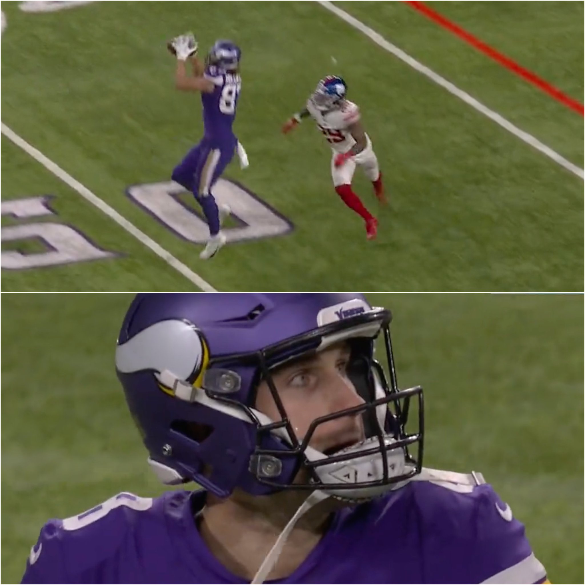 NFL on ESPN on Twitter "Kirk Cousins threw a 3yard pass to TJ Hockenson on 4th & 8 with the