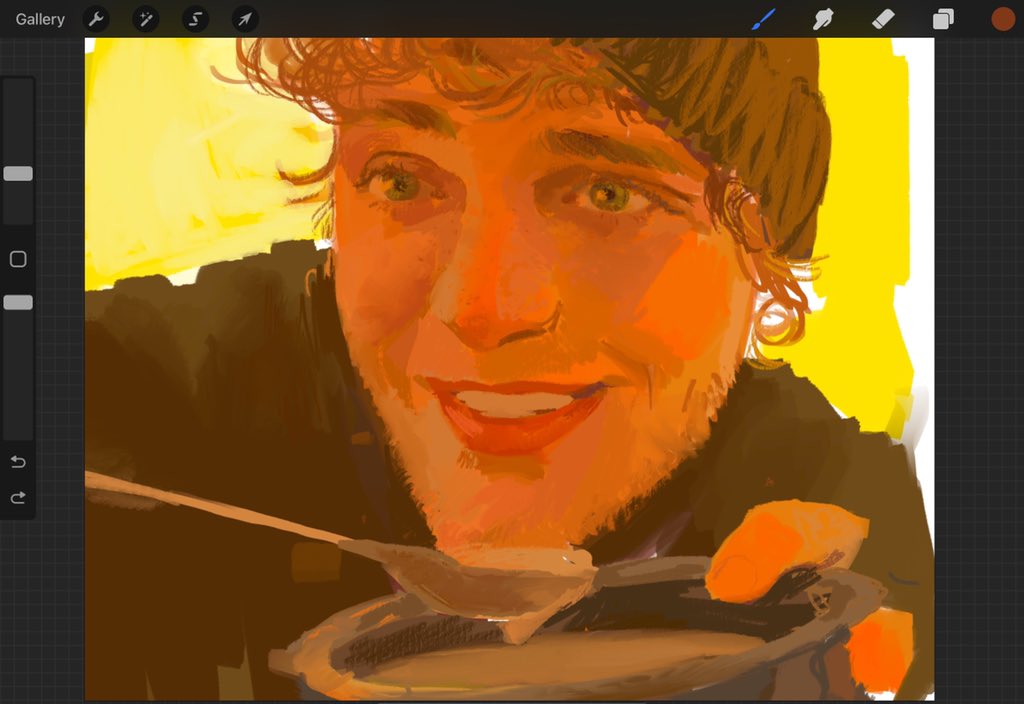 ieat_gluee's tweet image. sick dream n his lentil soup 😢