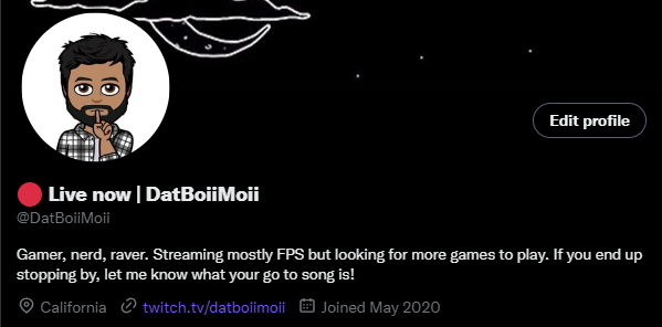 Im live on Twitch rn! twitch.tv/datboiimoii
Follow my twitch twitter account to be notified when i go online again! Thank you! #Twitch #RoadToPartner #ItsLit