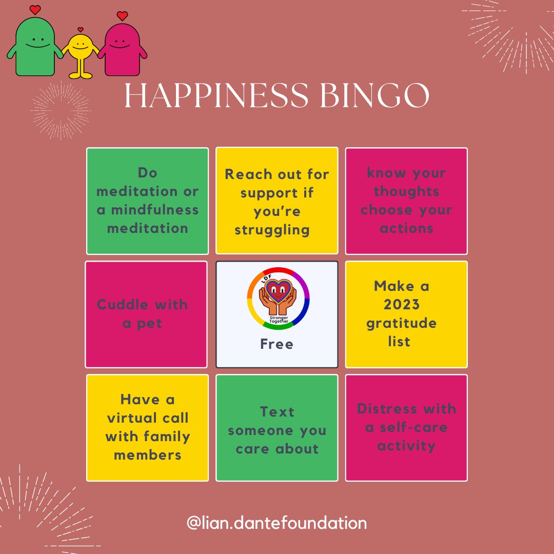 #happinessbingo #mentalhealth #connection #community #socialactivity #bingo