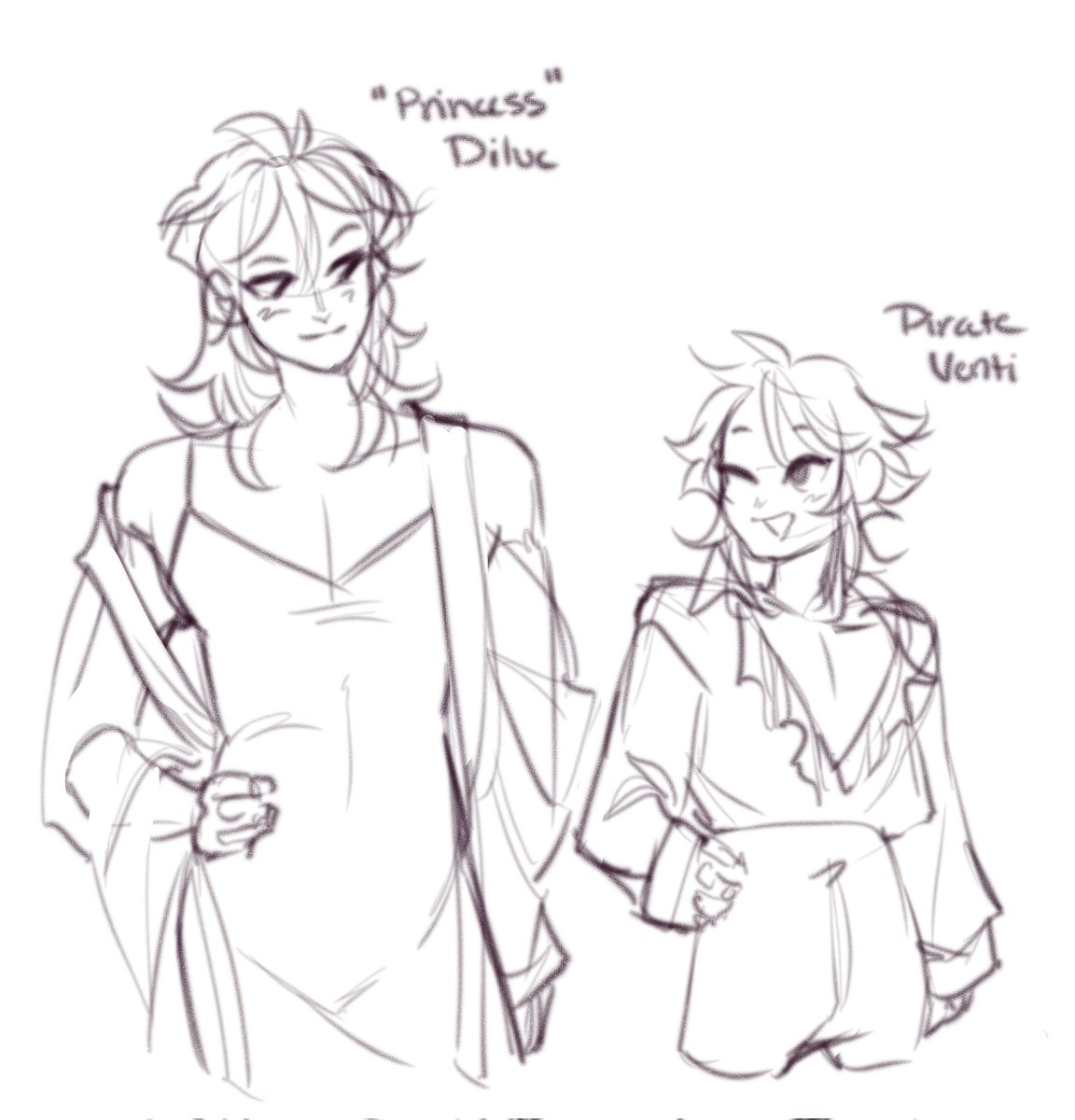 imagine designing children who look very similar like their respective dad just so you can make them best friends just like their dads were. Couldn't be me
#diluven #genshinimpact