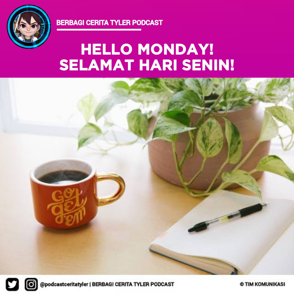 Selamat hari senin #SahabatTyler!

Gimana weekend kalian? Pasti seru kan?

Yuk sharing #SahabatTyler~ Tulis cerita kalian di comment ya~

#BerbagiCeritaTyler #BerbagiCeritaTylerPodcast
#Weekend #SeninCeria #Indonesia